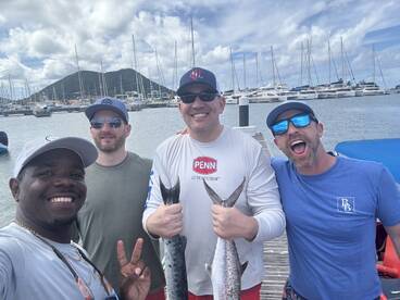 Catching dinner for a group of seven 