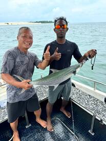 Spotted mackerel 3.2kg landed 