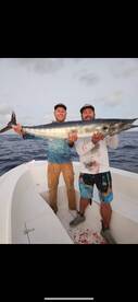 Another big wahoo hits the deck on a mor