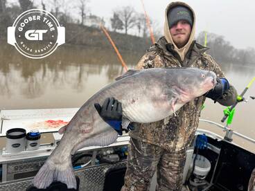 Catching giant fish in a snow Storm