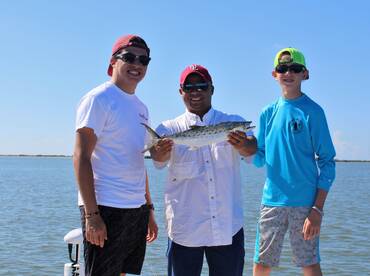 Joe got this nice Spanish Mackerel for his BBQ pit. 