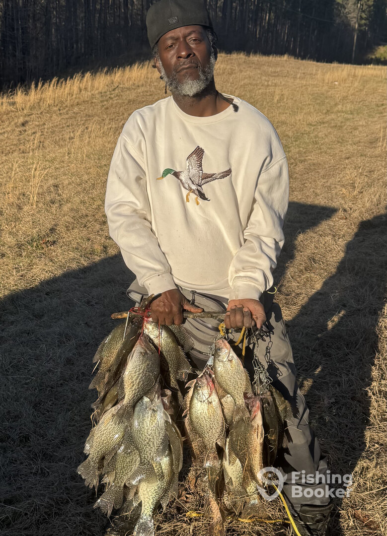 Capt Malik with his limit of Crappies