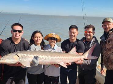 Spring sturgeon fishing 