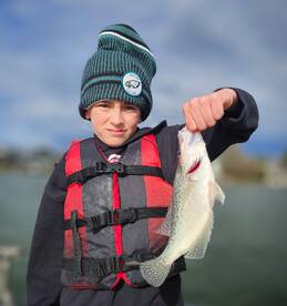 Nice Slab crappie on his 12th Birthday