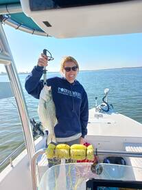 We hybrid fished most of the morning 