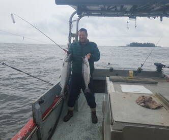 Spring salmon fishing in ucluelet