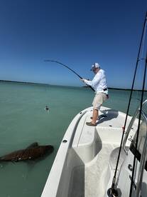 Dad & son having a blast! 