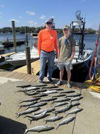 Spanish mackeral fishing has been great 