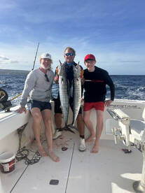 Wahoo action today on board Wicked Wahoo