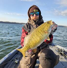 Client JD with a Big Fat Lake Erie Bass3