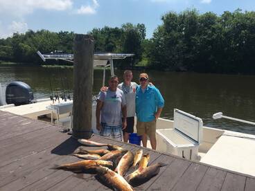 Redfish are schooling 