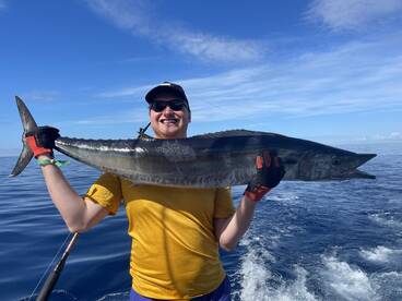 Big wahoo for our big canadian angler