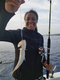 A great time aboard with lady champions