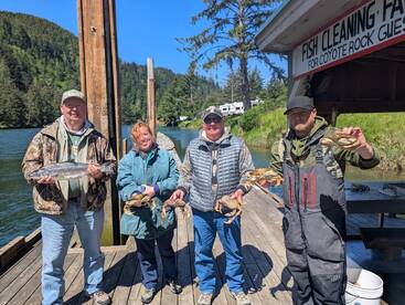 Springers and crab are showing up nicely