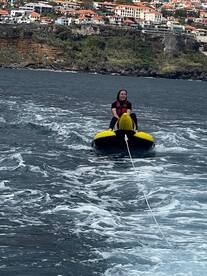 Trip of fishing with aquatic sports