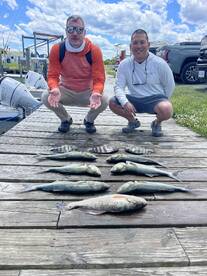 weather was bad so we stayed in sound