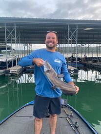 You never know when you might catch a big catfish!