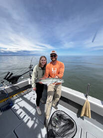 Lake trout salmon and stealhead are biti