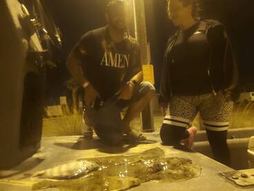 Flounder gigging is on fire