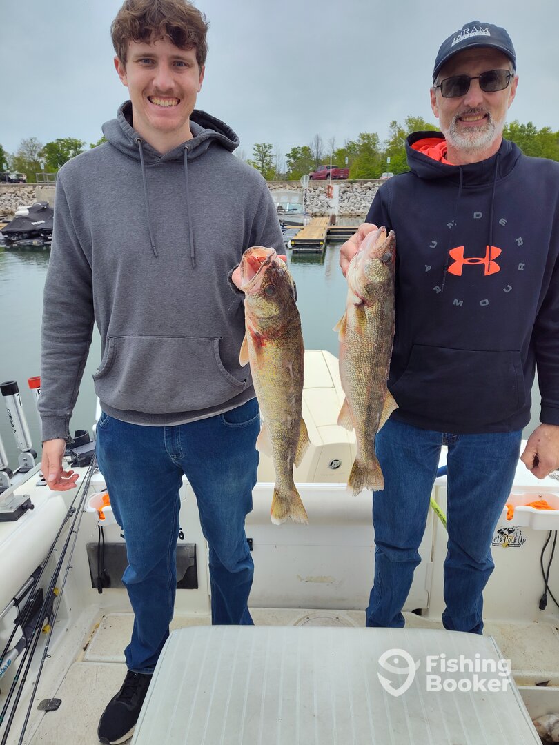 Great day on the water with Eric and his son.