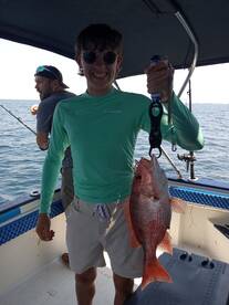 Gabe slaying the snapper today!