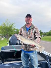 Marcus and his 24 1/2 Walleye PB