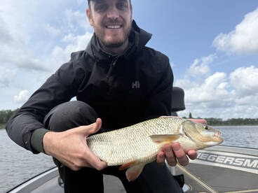 Zander fishing with a nice surprise