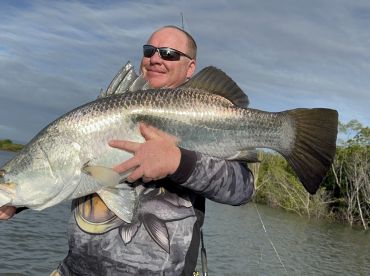 Caught a 106cm Barramundi