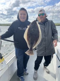 Even in bad weather we still caught fish!