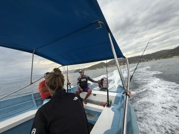 Fished the whole time & caught a lot of Jacks and a Dorado