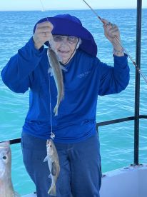 We caught over 35 fish. 