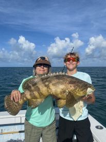 Starting catching fish first thing!  Had a wonderful experience captain Randy and Hutch are the best.