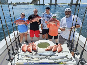 Fishing trip with family. 