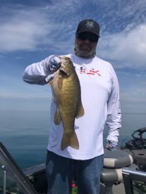 Lake Erie smallmouth trip with Captain Jim Hanley 