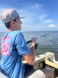 We caught a lot of fish. 