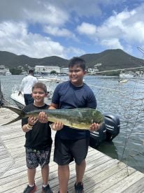 My 2 Grandsons caught a 3 foot Mahi Mahi