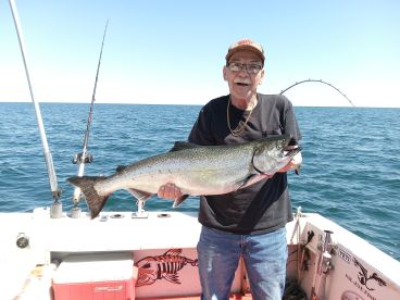 It was great to be able to go out with my dad. The captain put us on fish right away.  