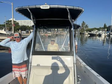 Captain Lacy and Brandon of Reel Stubborn all the way