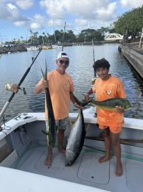 Giant mahi and yellow fin tune 