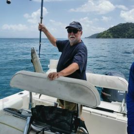 Beautiful day, good boat, great crew, caught fish! Just about the perfect day.