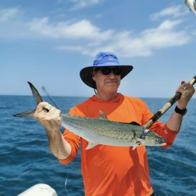 Beautiful day, good boat, great crew, caught fish! Just about the perfect day.