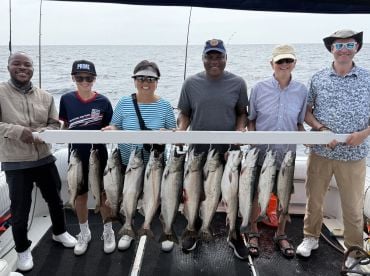 A  great day on Lake Michigan with Abby Fishing Charter!