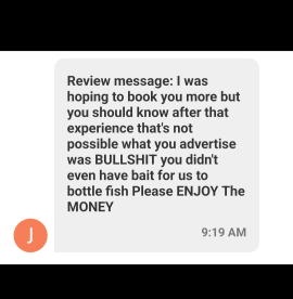 Do not Book with this CAPTAIN 