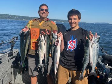 Great Time Salmon Fishing - Departing Everett 
