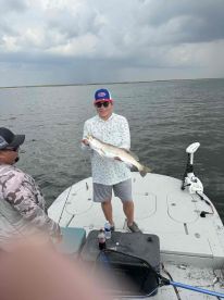 Tough fishing, but we caught some.