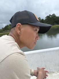 Caught red drum and flounder 