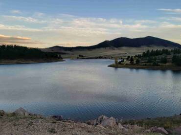 Trout fishing near the beautiful Rockies