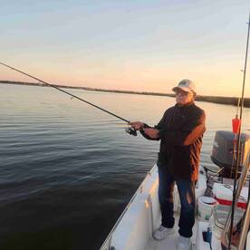 Sunset Fishing in the Bay