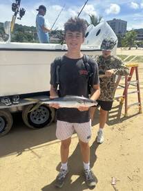 Captain Bryan works hard