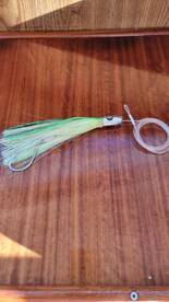 bad equipment. rusty hooks. fishing with tangled lines! 